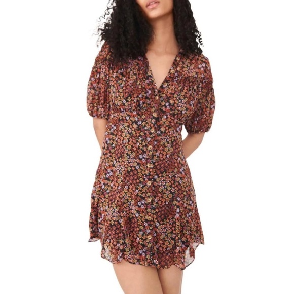 Free People Bonnie Floral Mini Dress - Picture 3 of 8